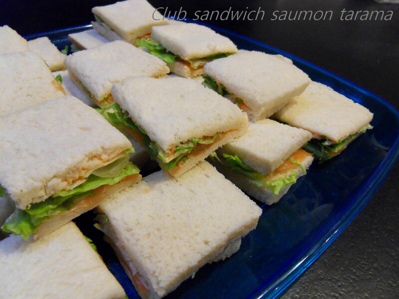 Club sandwich tarama saumon fumé1