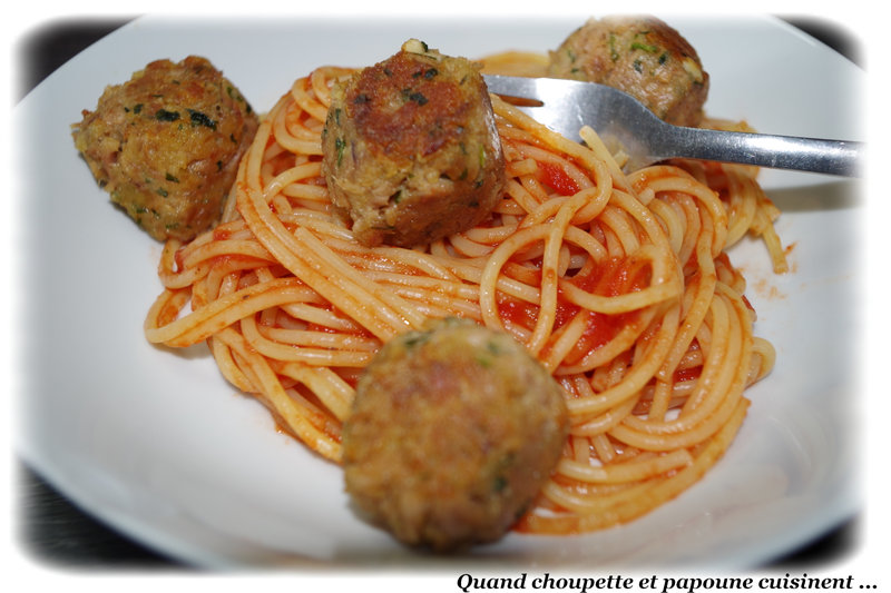 boulettes de thon et spaghettis-7783