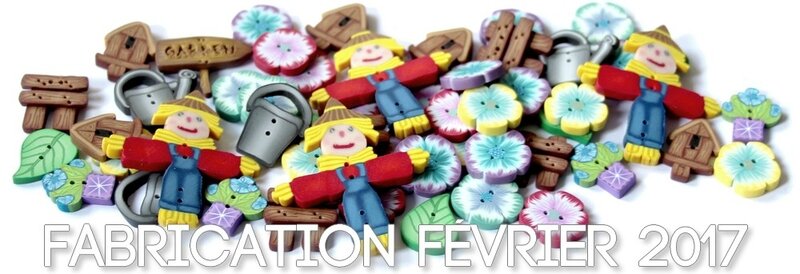 Bouton FIMO Manucréa Jardin fabrication février 2017