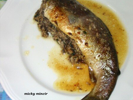 truites farcies aux champignons (light) recettes Truites au fenouil et safran (régime)