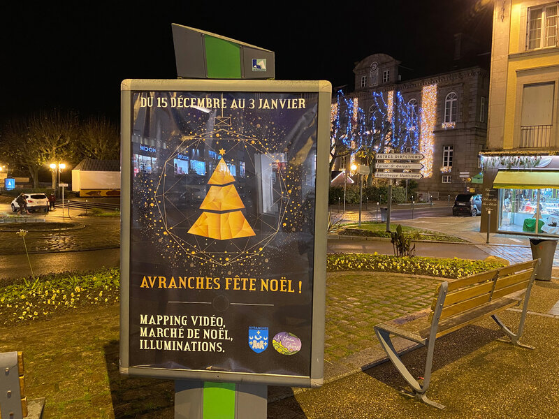 Avranche_marché_Noël_2020_poster_place Littré