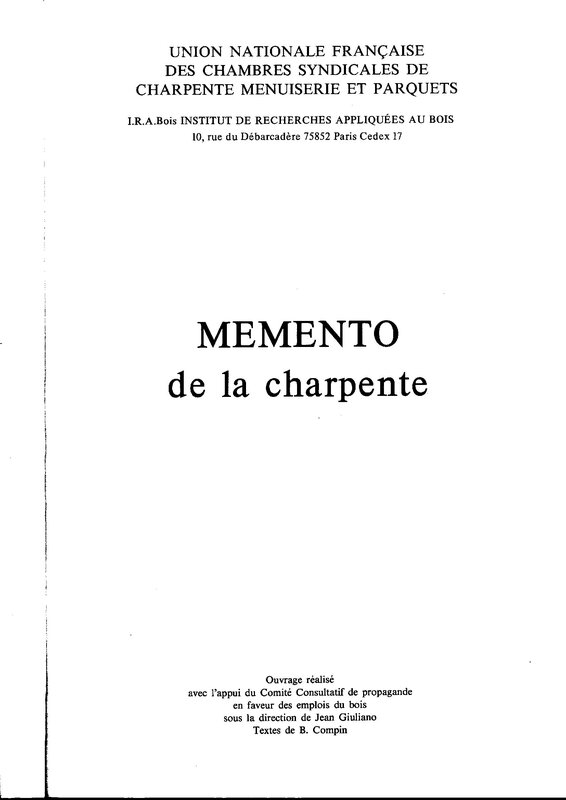 memento charpente0000