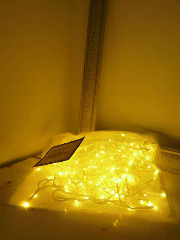 coussin lumineux en tarlatane