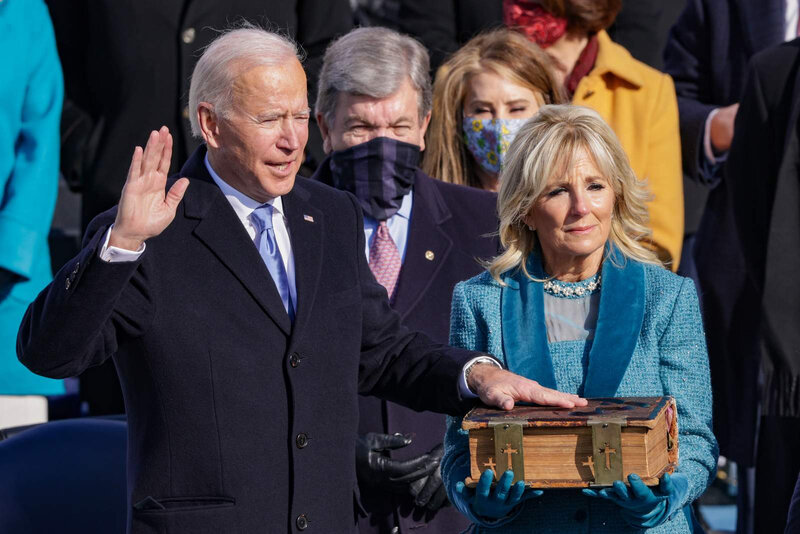 Joe Biden swearing in