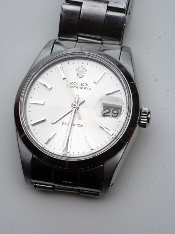 Rolex oysterdate 6694 cadran blanc 1960