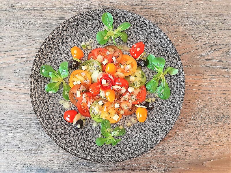 salade de tomates anciennes ( chef Custos)