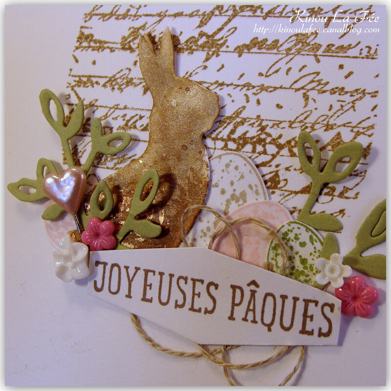 Carte Pâques Lapin aquarelle 3