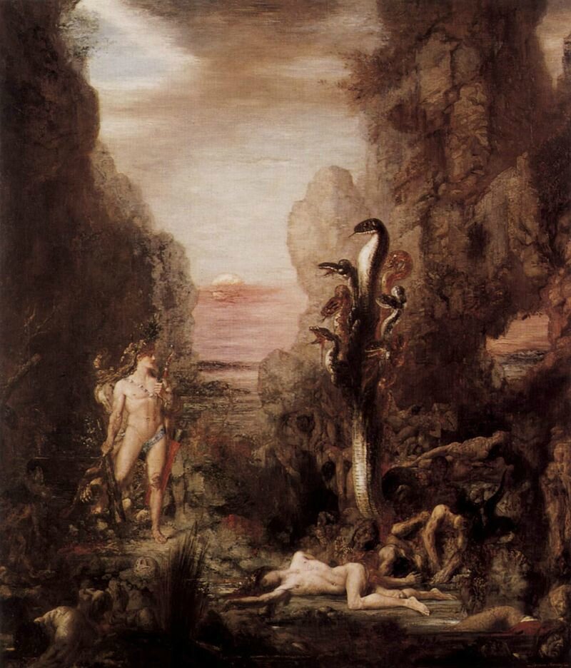 Moreau, Hercule et l'hydre de Lerne