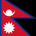map and flag of Nepal