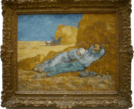 La sieste d'après Millet