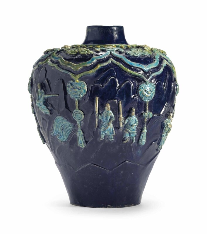 A fahua vase, Ming dynasty, 15th-16th century