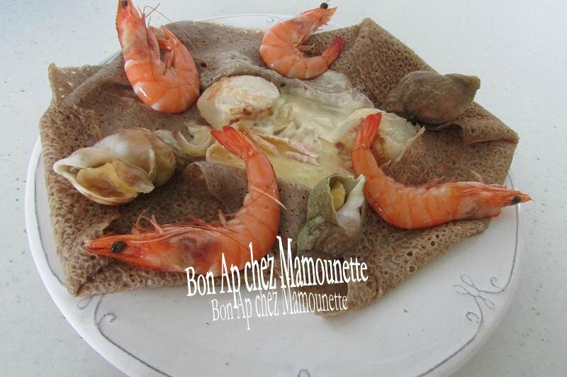 galette noix de st Jacques, crevettes, bulots pt l'évêque 007