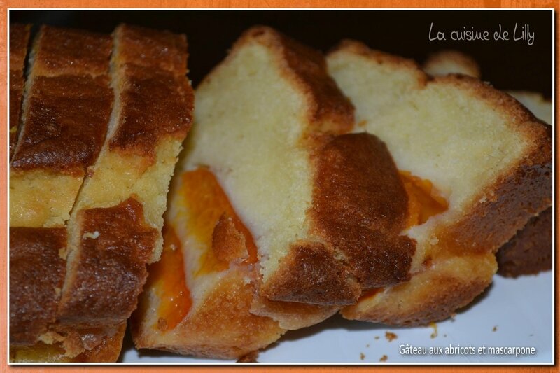 gâteau abricots mascarpone