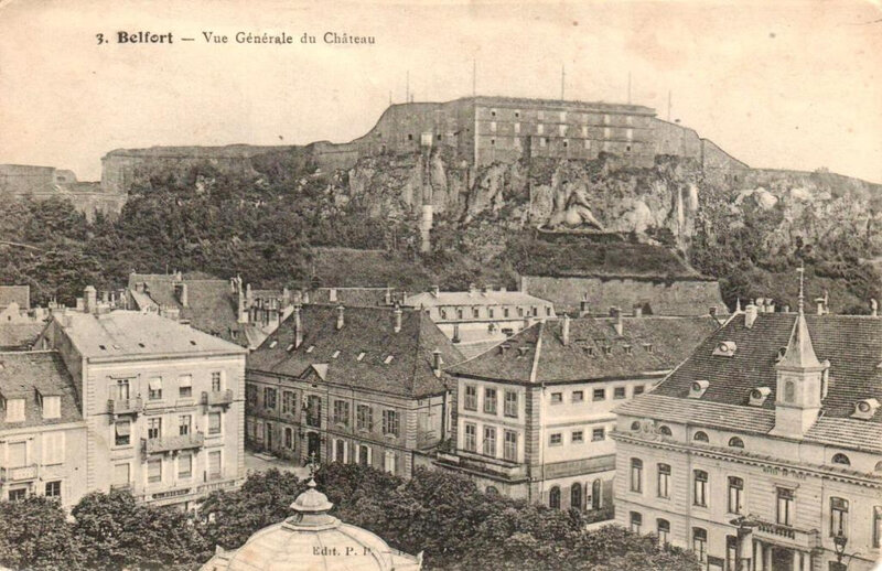 Belfort CPA Aéroplane Château XX