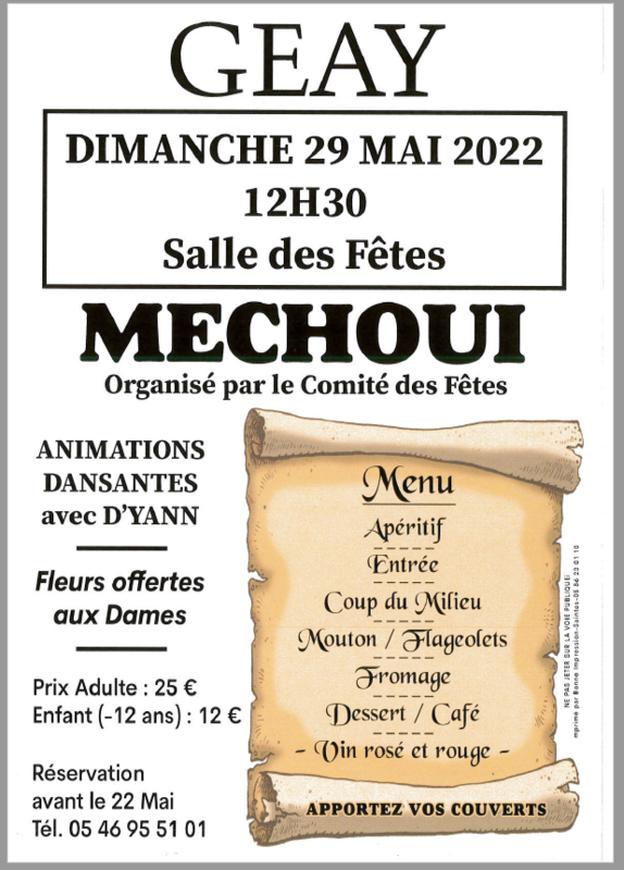 Mechoui 29 mai