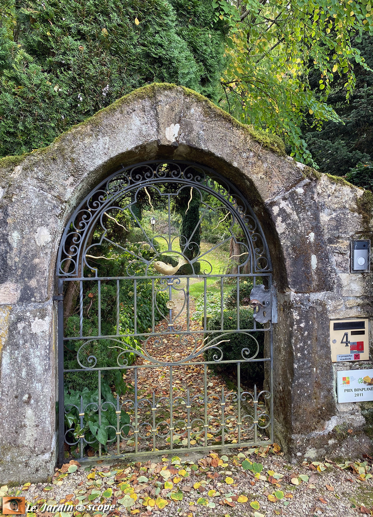 Portail d'entrée du Jardin des Songes (68)