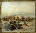 Beauquesne, cuirassiers français chargeant des uhlans