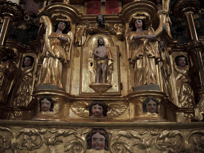 Viellenave-de-Navarrenx, église, retable, détails (64)