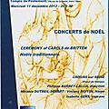 Samedi 07/12 : concert de Noël gratuit ! <b>Ceremony</b> <b>of</b> <b>Carols</b> (Britten) - Noëls traditionnels