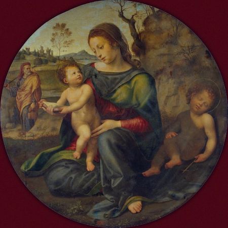 Bugiardini Giulano Sainte Famille avec St jean Baptiste-1