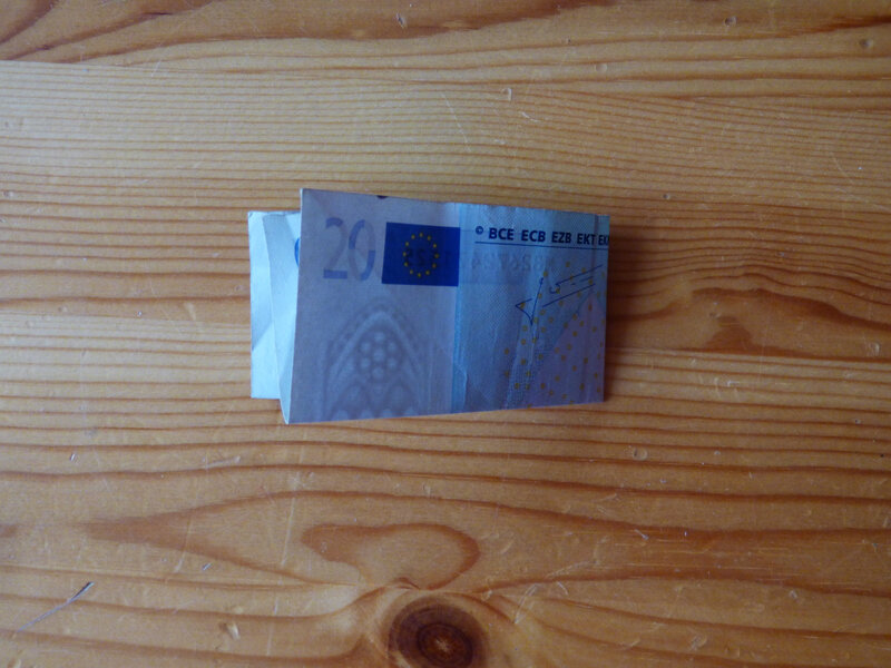 Origami en euros (2)