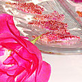 <b>Pétales</b> de roses cristallisés