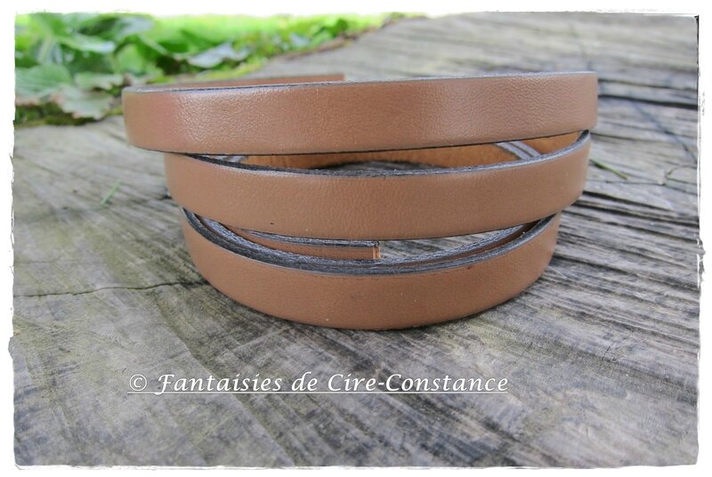 cuir marron glacé