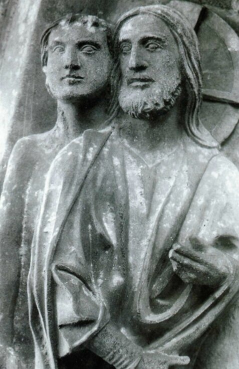 Adam image de Dieu, sculpture de Chartres