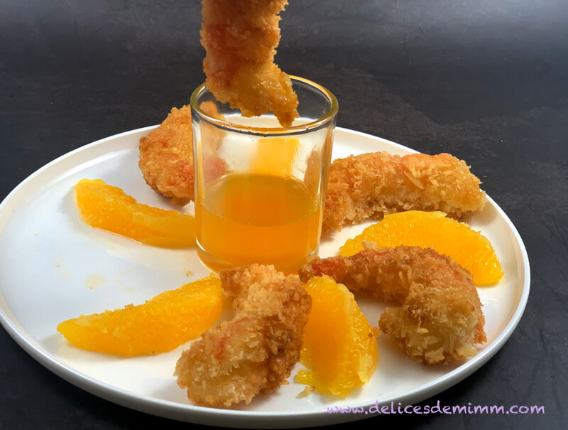 Crevettes croustillantes au caramel d’orange 5