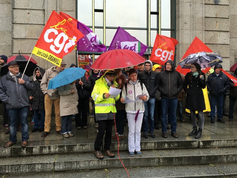 manifestation contre loi travail Avranches 9 avril 2016 prises de parole