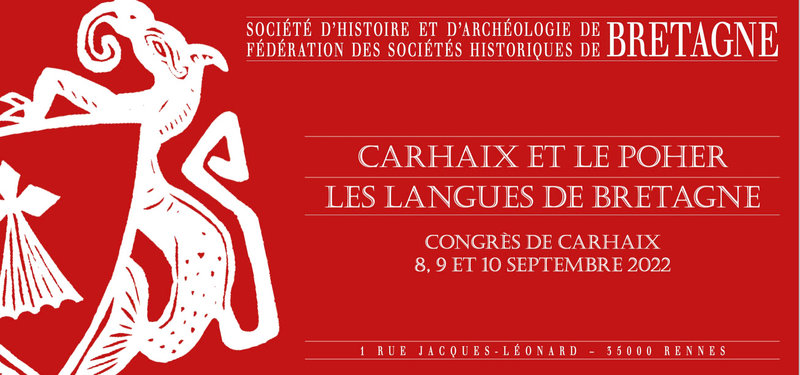 SHAB Congrès Carhaix programme