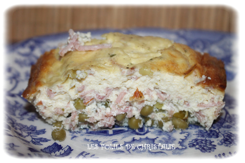 Clafoutis petits pois jambon 5