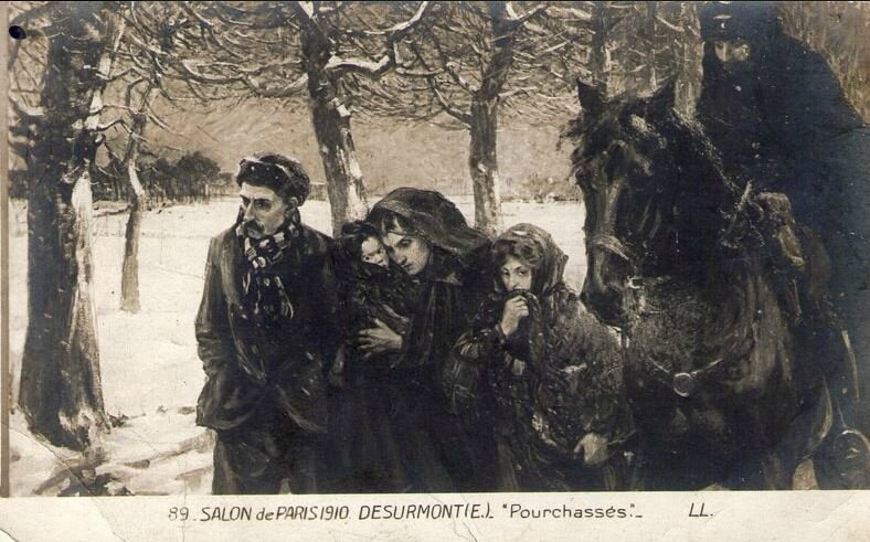 Desurmont, pourchassés, 1910