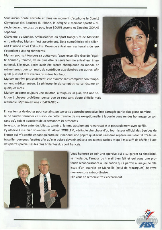 Myriam JERUSALMI Gloire du sport 2011 page 2