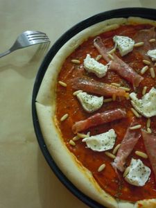 pizza jambon chèvre pignons (19)