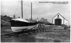 CH12 - Bateau de sauvetage CV de Kerros au Loch Primelin en 1936 b