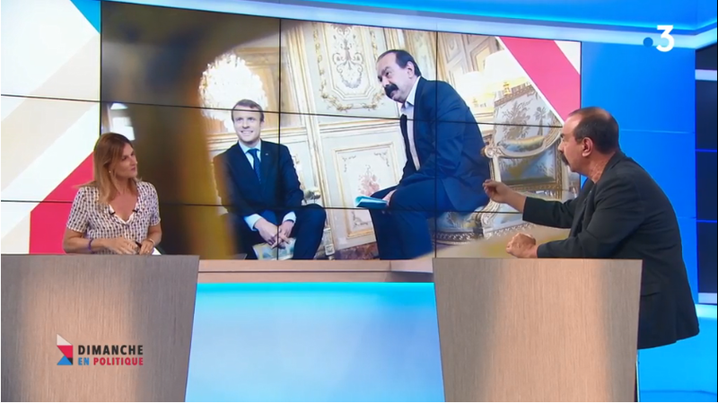 MACRON AVEC Philippe Martinez MEDIA DIXIT WORLD