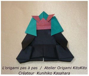 Atelier Origami KitoKito Casque du japanese et Cuirasse du japanese