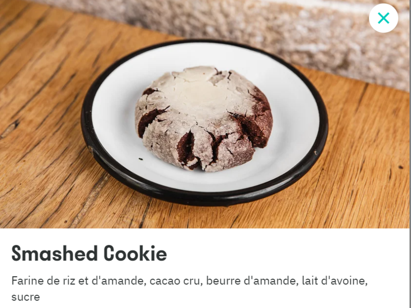 Cookie Riz Amande Cacao Cru
