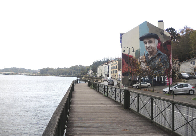 Bayonne, Street Art point de vue, fresque Sismikazot
