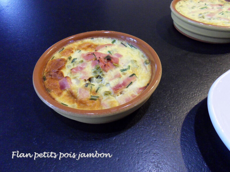 flan petits pois jambon