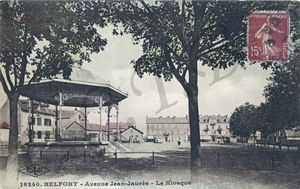 CPA Belfort Place du Marché 1921-30 FIL