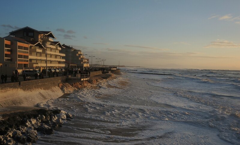 Capbreton, grandes marées, plage centrale et écume, février 2014 (40)