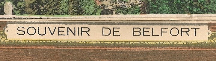 Belfort CPA Lion Souvenir Avec dépliant photos 2R3