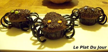 Muffins araignées recettes Muffins araignées