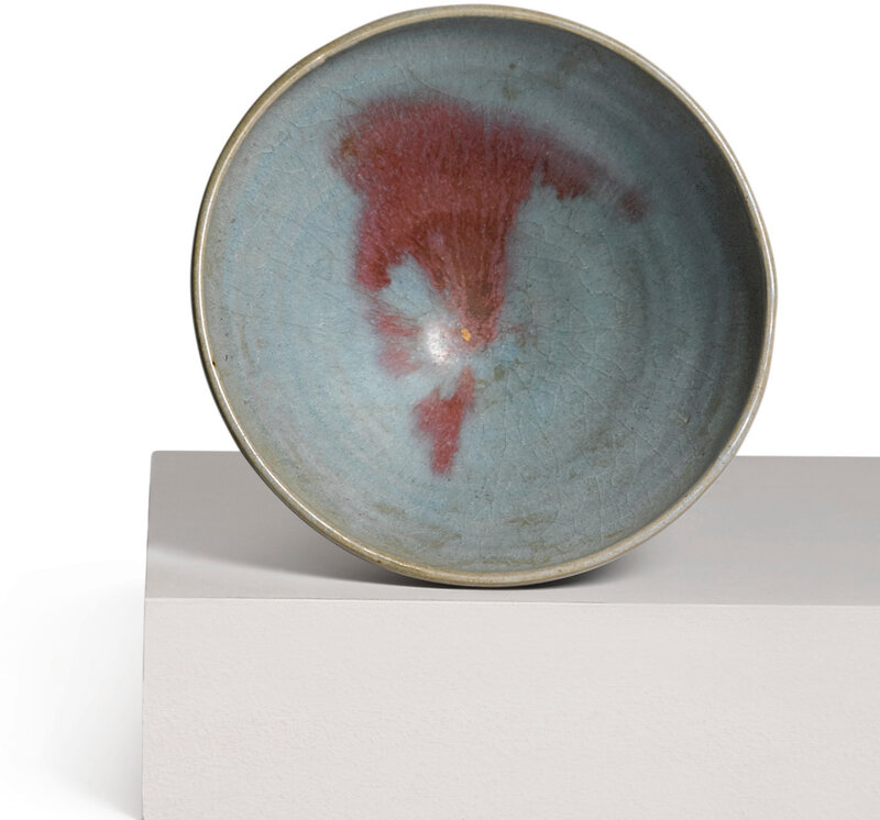 A crimson-splashed 'Jun' bowl, Yuan dynasty (1271-1368)