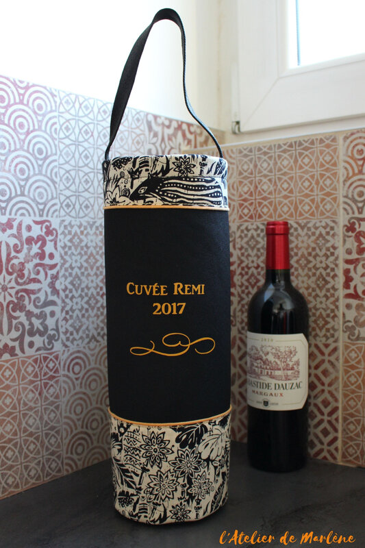 sac transport de bouteille de vin et champagne personnalisée Cuvée