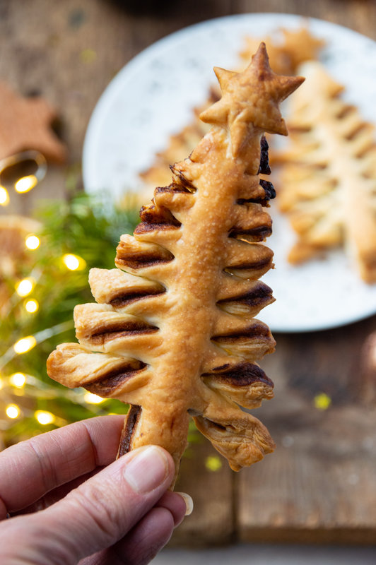 sapin feuilleté chocolat noël vegan sans gluten 2