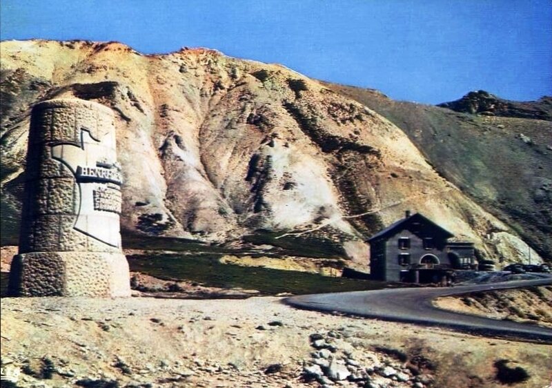 CPM Col Galibier Borne Henri Desgranges