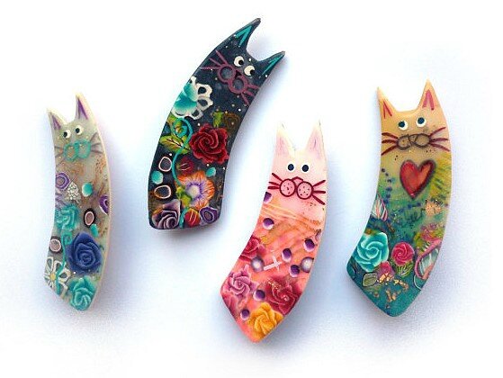 cat brooches_broches chats_07-2014
